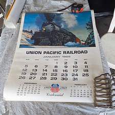 Union Pacific Railroad 1969 Centennial Wall Calendar 1869-1969 picture