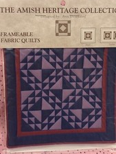 Amish Heritage Collection 1996 Frameable Fabric Quilts Ann Dezendorf NEW picture