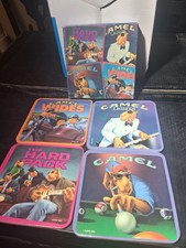 New Vintage 1990s 4 Joe Camel  Coaster Set - Hard Pack, Wides, Lights & Camel picture