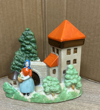 Vintage Incense Burner, Colorful Castle Cottage, Japan picture