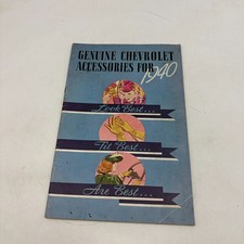 VINTAGE Chevrolet 1940 Accessories Sales Brochure Original Look Fit Are Best picture