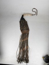 Museum Antique 19th C Timor Tribal Ikat Bag Shell Currency Conus Money Sarek picture