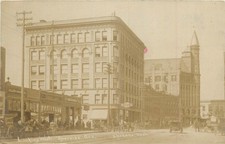 RPPC Spokane WA Riverside Ave Street Scene 1908 Horse & Buggy Chester Postmark picture