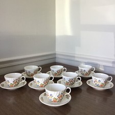 Aynsley Cottage Garden China Set of 8 (4 tea cups 4 Saucers) Multiple Sets Avail picture