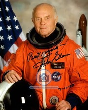 JOHN GLENN AUTOGRAPHED NASA ASTROUNAUT PORTRAIT 8X10 PHOTO REPRINT picture