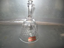 vintage Echt Bleikristall lead crystal Western Germany bell etched with grapes picture