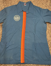 VTG Walmart Associate Employee Shirt Snap Up Fashion Seal Single Stitch Size L picture