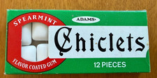 Vintage 1960’s CHICLETS Spearmint GUM PACK Unopened NOS picture