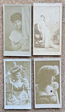 1890 N245 ? Kinney? Actor & Actress Tobacco Cards - Lot x four (4) Different picture