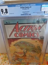 Action Comics #1 CGC 9.8 White 1976 Safeguard true second printing WOW picture