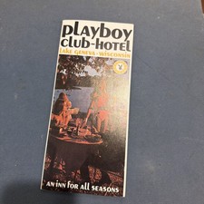 Minty Vintage PLAYBOY CLUB Hotel BROCHURE Lake Geneva Wisconsin 1970 picture