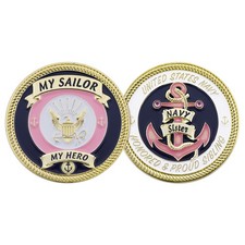 NAVY PROUD SISTER COIN picture