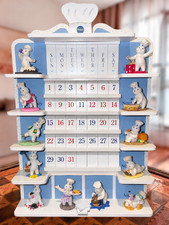 1997 Pillsbury Doughboy Danbury Mint Perpetual Calendar 12 Figures Complete picture