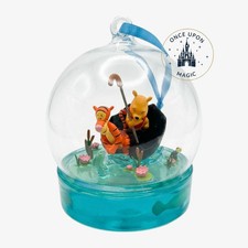 Disneyland Paris Winnie & Tigger Boat Hanging Glass Decoration Ornament Park picture