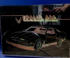 Vtg Pontiac Trans AM Wall Mirror Car Graphic Creations Carnival Prize 16
