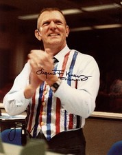 EUGENE GENE KRANZ SIGNED 8X10 PHOTO FLIGHT DIRECTOR APOLLO NASA RARE BECKETT BAS picture
