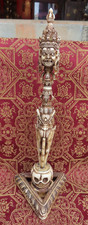 Antique Master Quality Handmade Yak Bone Tantrik Tibetan  Phurba, Nepal picture