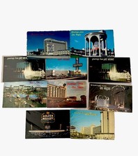 Lot of 10 Vintage Las Vegas Casino Postcards SANDS, RIVIERA,CARSARS,DI, FRONTIER picture