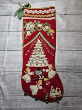 Vtg BUCILLA Felt Christmas Stocking-20