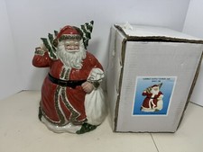 Vintage OCI 1989 German Santa Cookie Jar 12” With Original Box (L) picture