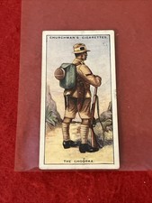 1929 Churchman “Warriors Of All Nations” THE GHOORKA Tobacco Card #8  G-VG picture