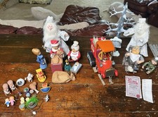 Vintage Santa Claus Is Coming To Town Display Rare  picture