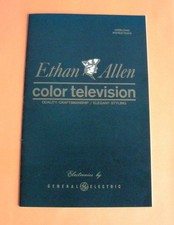 Vintage Ethan Allen GE KE Chassis TV Brochure, Schematics, Manual picture