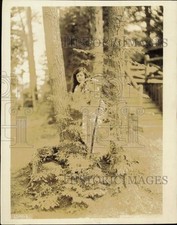 1925 Press Photo Metropolitan Opera singer Rosa Ponselle near Lake Placid picture