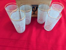 FEDERAL GLASSES (6) JEANETTE GLASSWARE VINTAGE picture