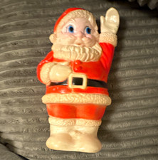 Vintage Sanitoy Inc. Waving Santa Claus Rubber Squeak Toy Mid-Century Christmas picture