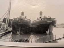 Great lakes ships Irving Olds & Benjamin Fairless antique ship boat photographs picture
