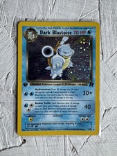 1999 Pokemon Team Rocket 1st Edition Dark Blastoise Holo 3/82 Rare Vintage WOTC picture