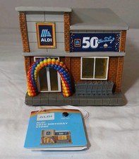 ALDI 50th Birthday Store Light Up Building Figurine 50th Anniversary Limited New picture