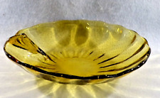 Amber Art Glass Bowl with Exquisite  Boullicante picture