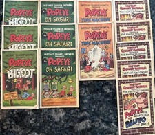 1989 Popeye Quaker Oatmeal Mini Comic Book Lot Vintage Cereal Premium Advertisin picture