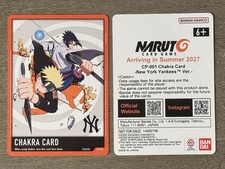 NARUTO x NY Yankees CP-001 Chakra Card 2026 Exclusive Yankee Stadium Promo card picture