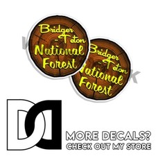 Bridger–Teton National Forest Decals Wyoming Park CIRCLE 5