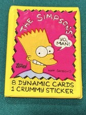 1990 Topps The Simpson's Bart Simpson Factory Sealed Wax Pack picture