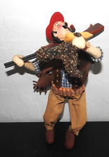Vintage ROLDAN KLUMPE Duck Hunter Cloth wool felt Doll Spain Detailed RARE Style picture