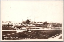 c1930s International Falls, Minnesota Photo RPPC Postcard 