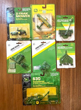 Sealed Vintage ERTL JOHN DEERE Tractor - Mower- Forage Blower- Rotary Cutter picture