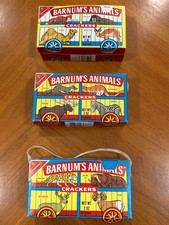 3 Vintage 1972 Nabisco Animals Barnum's Cracker Cookies Box picture