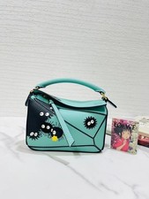 Loewe X Studio Ghibli Collection Susuwatari Mini Puzzle Green Crossbody Bag picture
