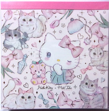 Clothes Pin Sanrio Hello Kitty Cat Square Memo Pad Made in Japan Miki Takei 2025 picture