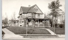 EA DOW RESIDENCE fond du lac wi c1910 postcard wisconsin real photo rppc picture