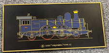 Frank Down Train 1888 Columbia Type 12 Plastic Wall Plaque Black Blue England picture