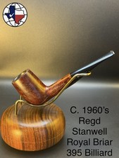 Vintage C. 1960s Stanwell Royal Briar 395 Billiard Tobacco Pipe picture