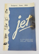 1955 Jet Calgary Alberta Canada Tourist Travel Guide Brochure Vintage June picture