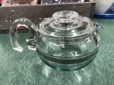 VINTAGE Pyrex Flameware 6-Cup Stovetop Teapot - Glass picture