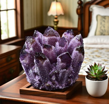 700g+ Natural Rare Large Deep Purple Amethyst Crystal Cluster Mineral Specimens picture
